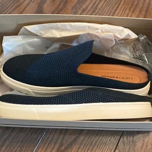 Brand new never worn, lucky brand slip on shoes.  Size 8.5
